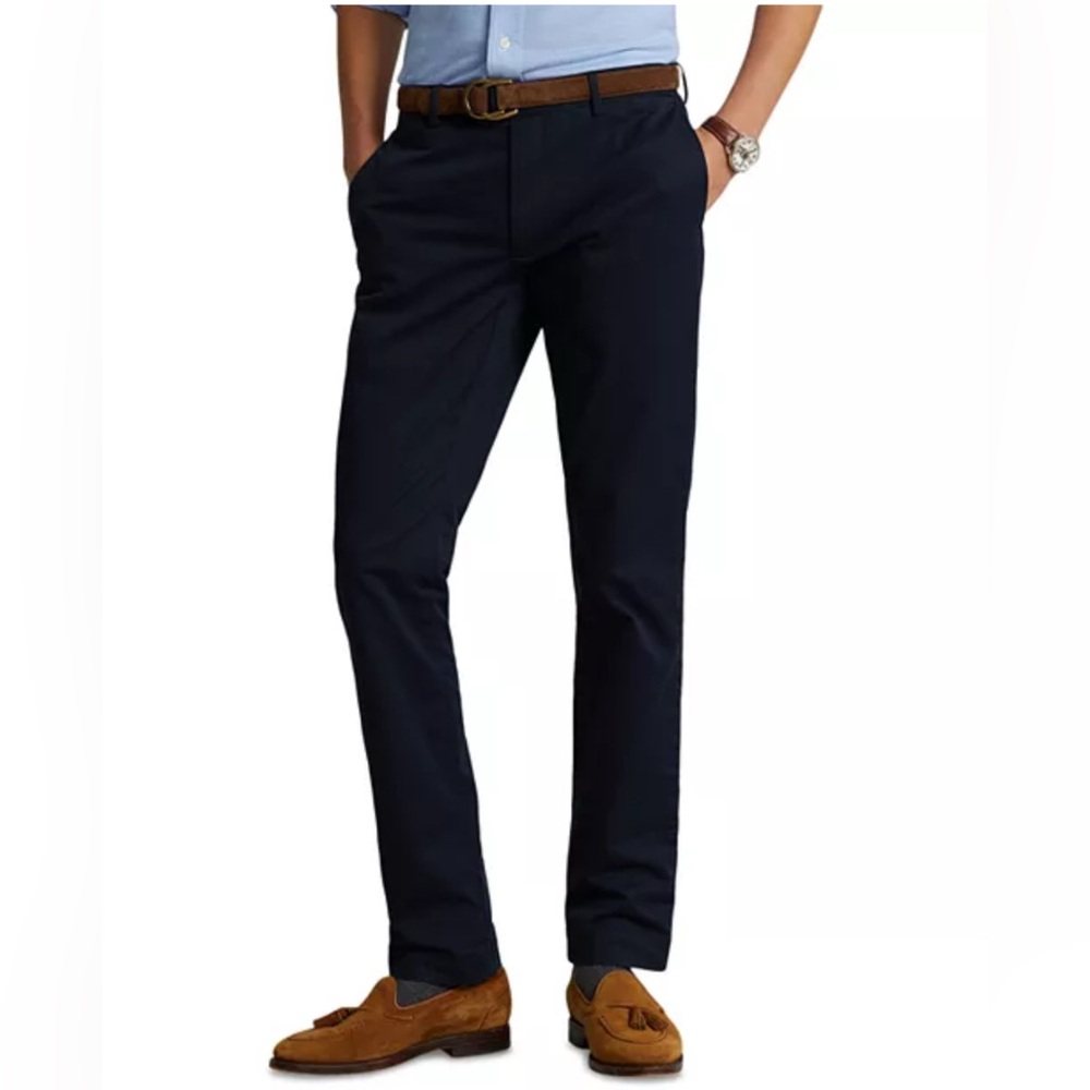 Men's Polo Ralph Lauren Stretch Slim Fit Navy Chinos